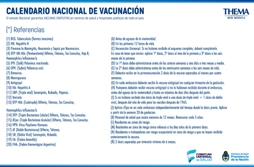 Referencias del Calendario de Vacunación 2017